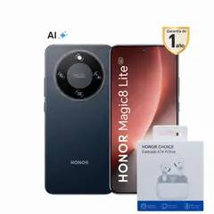HONOR - MAGIC 8 LITE 5G NEGRO 8RAM 256GB REGISTRADO + EARDBUS X7e
