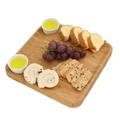GENERICO - Bamboo Cheese Board™ - Set Premium de Tablas de Queso de Bambú con Accesorios