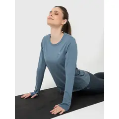 BSOUL - Polo Manga Larga Mujer First Layer Azul