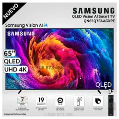 SAMSUNG - Televisor QLED 65 Visión AI Smart TV QN65Q7FAAG - Modelo Nuevo