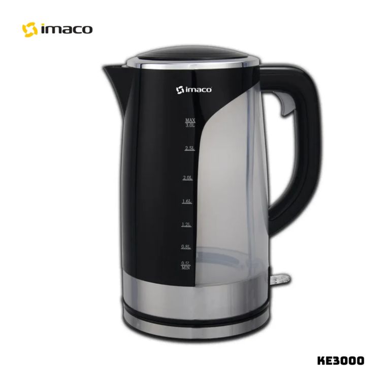 Hervidor Plastico Color Negro Ke3000 3.0L