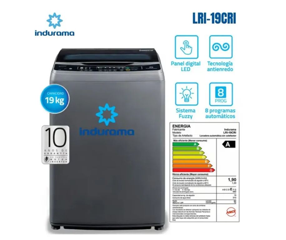 Lavadora Carga Superior 19KG LRI-19CRI Croma