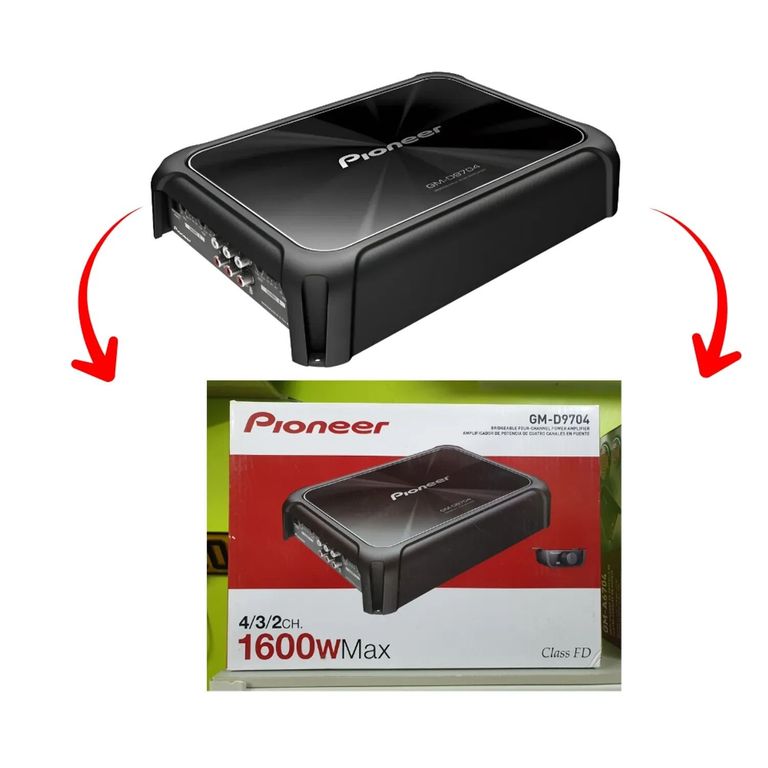 Amplificador GM-D9704 4 Canales Clase D - Alto Rendimiento Car Audio