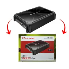 PIONEER - Amplificador GM-D9704 4 Canales Clase D - Alto Rendimiento Car Audio