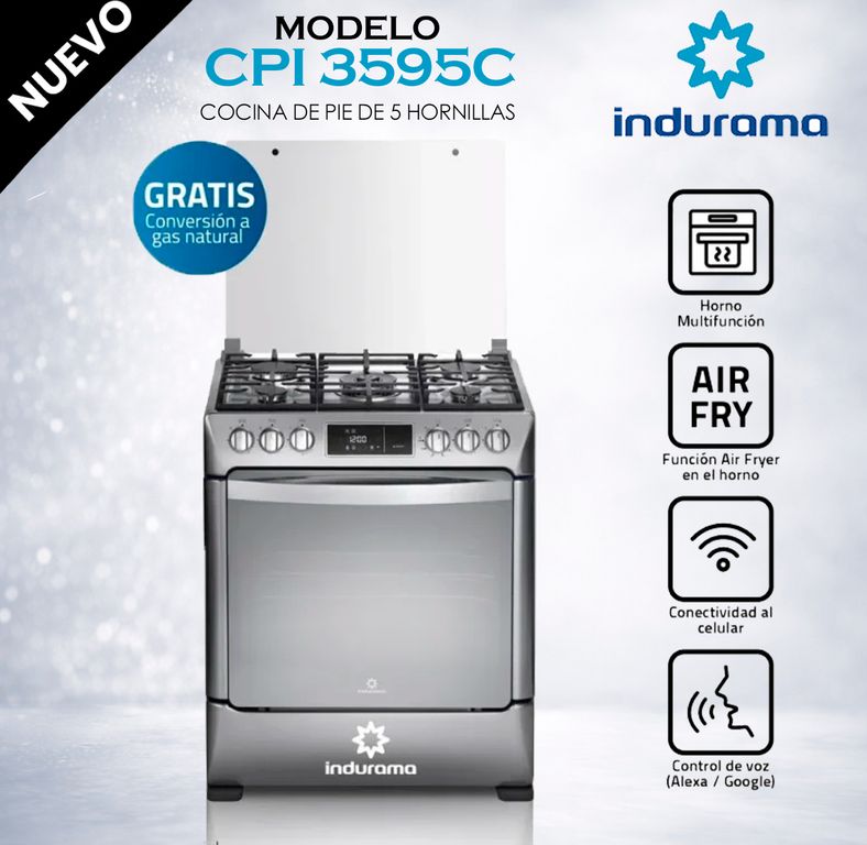 CPI-3595C - Cocina Smart 30 Pulgadas 5 Hornillas Croma