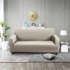SALA FABULOSA - Funda de mueble 3-2-1 lycra solid color - BEIGE