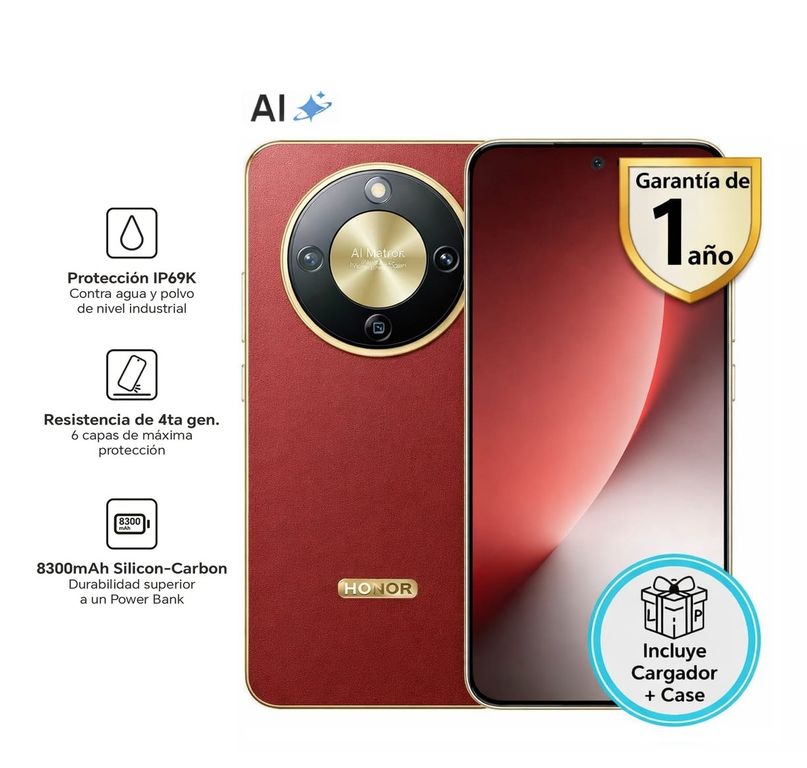 MAGIC 8 LITE 5G ROJO COBRIZO 8RAM 256GB – REGISTRADO
