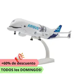 GENERICO - GRANDE Avión de Metal a escala 20cm Airbus BELUGA