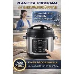 OSTER - Multiolla 5.7L 14 Funciones Olla a Presión Eléctrica Digital CKSTPCECST57DF