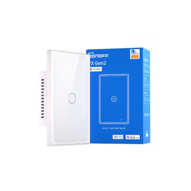 Interruptor táctil inteligente Wifi Matter - T6-1C-120M
