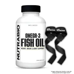 NUTRABIO - Aceite de pescado - Fish Oil Omega 3 - 150 cápsulas + Straps
