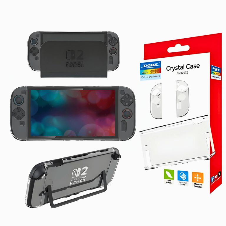 Case Protector Transparente TNS-51120 Para Nintendo Switch 2 – Funda Rígida Protectora Completa