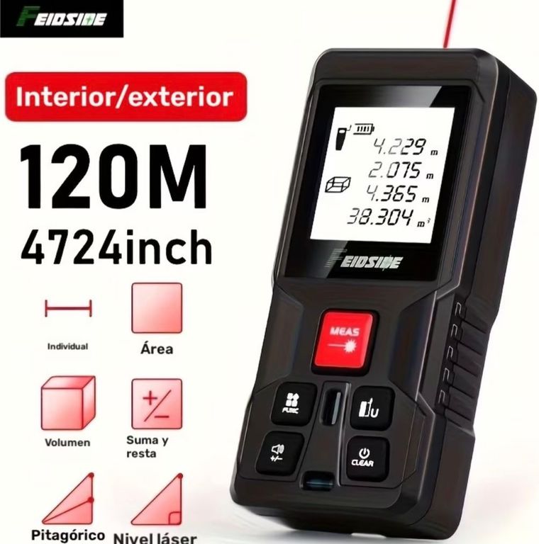 DISTANCIOMETRO WINCHA LASER 120 M FEIDSIBE