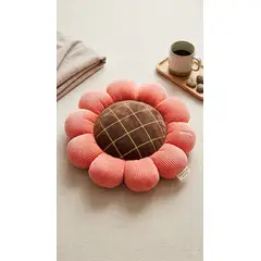 GENERICO - COJIN EN FORMA DE FLOR COLOR SALMON