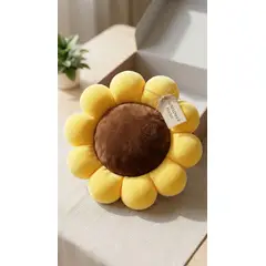 GENERICO - COJIN EN FORMA DE FLOR AMARILLO