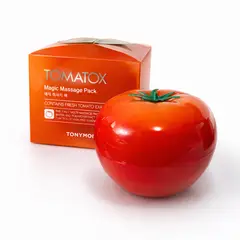 TONYMOLY - Mascarilla Facial Iluminadora Tomatox Magic Massage Pack 80g Efecto Glow con Niacinamida