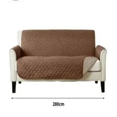 GENERICO - COBERTOR IMPERMEABLE PARA SOFÁ DE 3 CUERPOS – REVERSIBLE