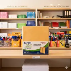 GRAFI PAPEL SA - Pack x100 Sobres Manila A4