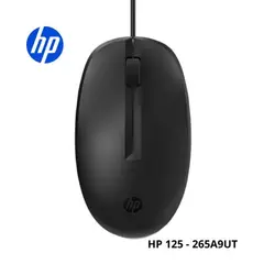 HP - MOUSE ALAMBRICO 125 265A9UT 1200 DPI - NEGRO