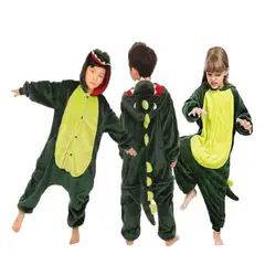 GENERICO - Pijama Dinosario Verde Onesie Enterizo - Tallas 4 hasta 14