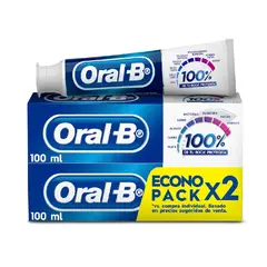 ORAL B - Pack Pasta Dental Oral-B 100% 2x100 ml