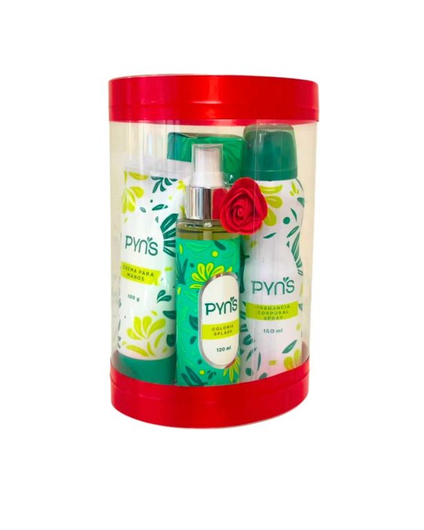 Pyns Arreglo Set Mujer Colonia 120 ml + Colonia 100 ml + Body Spray 100 ml
