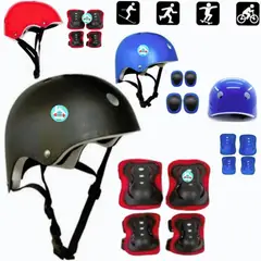 LH ELECTRONIC - Casco de Protección con Rodilleras y Coderas para Niños