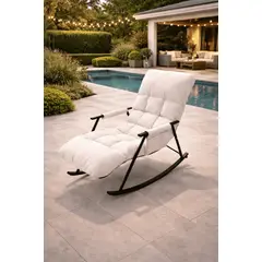GENERICO - SILLÓN MECEDORA RECLINABLE CONFORT PREMIUM PARA TERRAZA