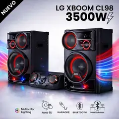LG - Minicomponente XBOOM 3500W Bluetooth Karaoke Star CL98
