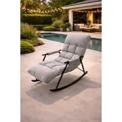 GENERICO - SILLÓN MECEDORA RECLINABLE CONFORT PREMIUM PARA TERRAZA