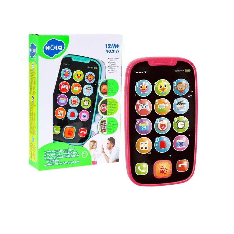 Mi Primer Smartphone de Juguete HOLA - 15 Botones Interactivos