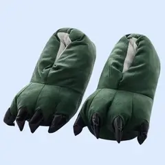 GENERICO - Pantuflas Garra Verde Dinosaurio - Tallas 34 hasta 38