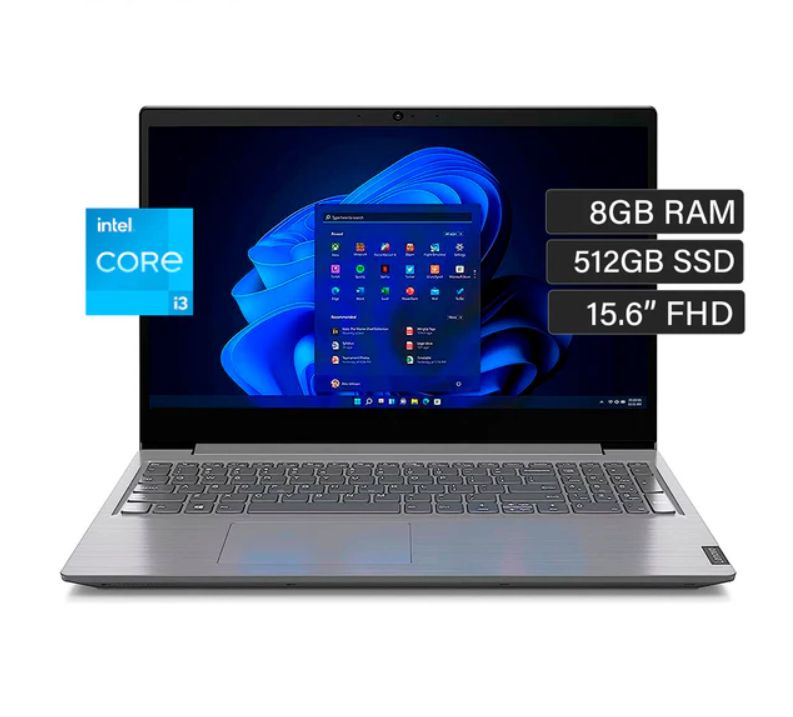 LAPTOP V15 INTEL CORE I3 1315U 83A100EMLM RAM 8GB SSD 512GB 15.6 FHD