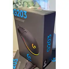 LOGITECH - MOUSE G203 LIGHTSYNC OPTICAL 8000 DPI RGB BLACK