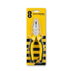 C&A - Alicate Universal Profesional 8 Pulgadas 20cm Para Electricista GRIP