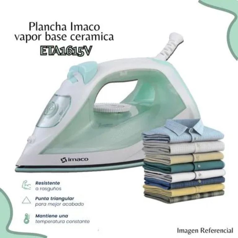 Plancha Vapor Base Ceramica Cverde Eta1615v Verde Claro