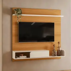 PAZART MUEBLES - CENTRO DE ENTRETENIMIENTO DE TV PANEL BURNIE CINAMONO