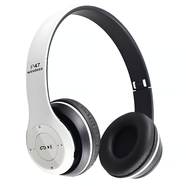 AUDIFONO BLUETOOTH VINCHA P47 BLANCO