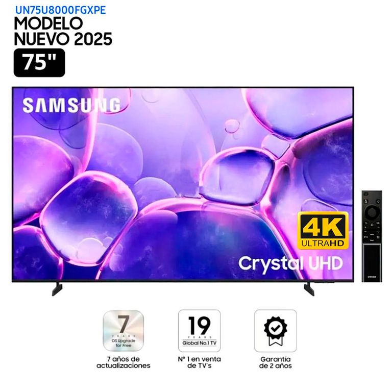 Televisor Smart UHD 75 pulgadas LED UN75U8000FG Modelo Nuevo