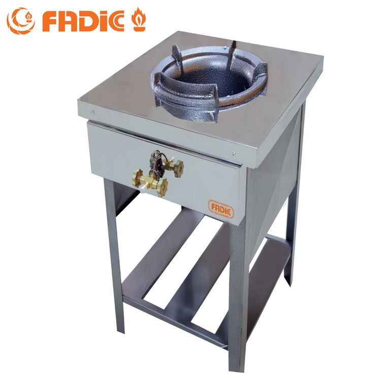 Cocina Semi Industrial 1 Hornilla Fogón con Regulador