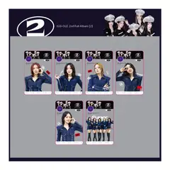 GENERADE - SET DE 6 PHOTOCARDS PLASTICAS DE GI-DLE