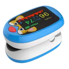 PULSE - Oximetro Pediatrico Niño Recargable Azul Recargable