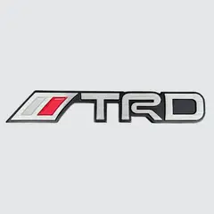 JET - EMBLEMA DE ALUMINIO TRD COLOR SILVER 16x2.5CM