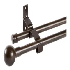 METALHSA - Set Doble Extensible 16/19 Muro 170-320 cm Café Bola