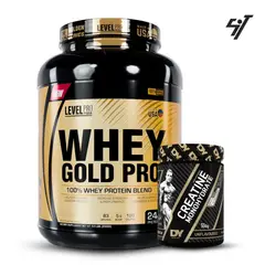 Level Pro - WHEY GOLD PRO 5.5LBS CHOCOLATE+CREATINA DORIAN YATES 300GR