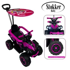 Stokker Baby - Correpasillo Guiador Terra con Bluetooth Fucsia