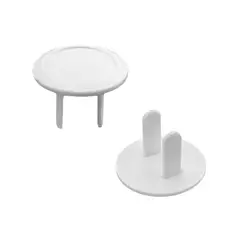 GENERICO - Protector de Enchufe Redondo Blanco 6 Unidades