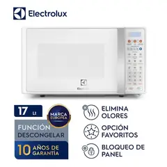 ELECTROLUX - Horno Microondas 17L Blanco EMDO17S2GSRUW