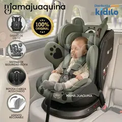 BABY - Silla de Auto para bebés Kidilo «COCO» Giratoria 360° Green