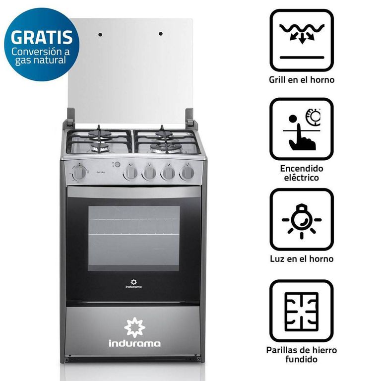 Cocina a Gas Olvera QZ 4 Hornillas - Croma
